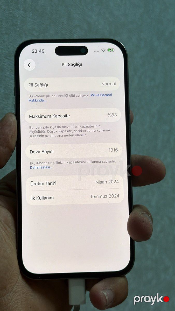 Apple iPhone 15 Pro Natural Titanium 256GB/8GB — Smartfonlar, Bakı (3)