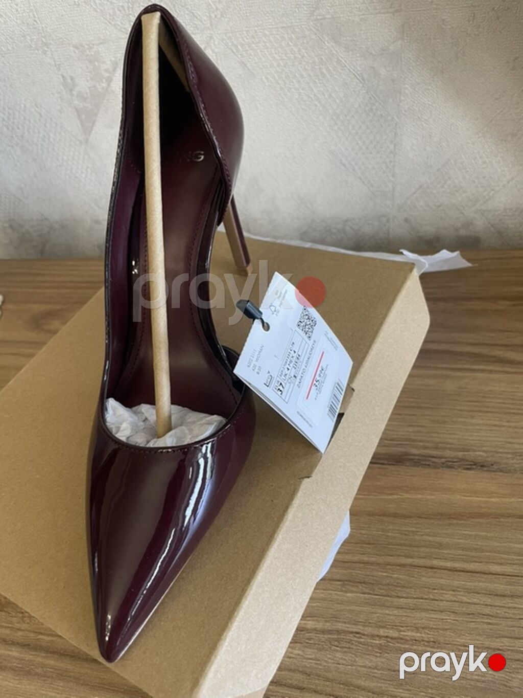 Qadın stilettosu – Zapato 620AUDREYB - Rəng: tünd bordo (parlaq lak — Tufl, Bakı (3)