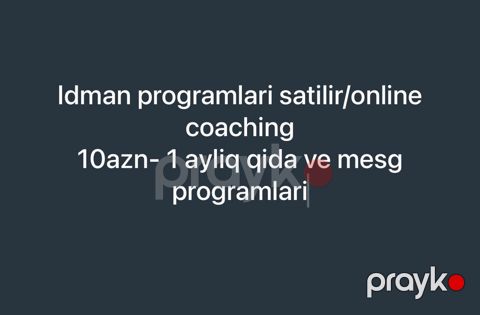 İdman proqramları və online coaching 10 AZN – 1 aylıq qida və məşq — Bakı