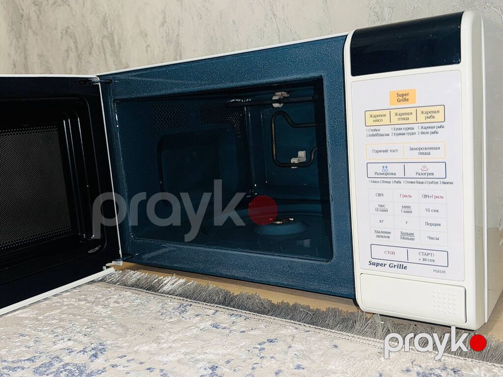 Mikrodalğalı soba Samsung, Mikrodalğalar ilə, rəng - Ağ, İşlənmiş — Mikrodalğalı sobalar, Bakı (3)