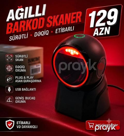 Ağıllı barkod skaner — sürətli və dəqiq oxunuş — Sumqayıt