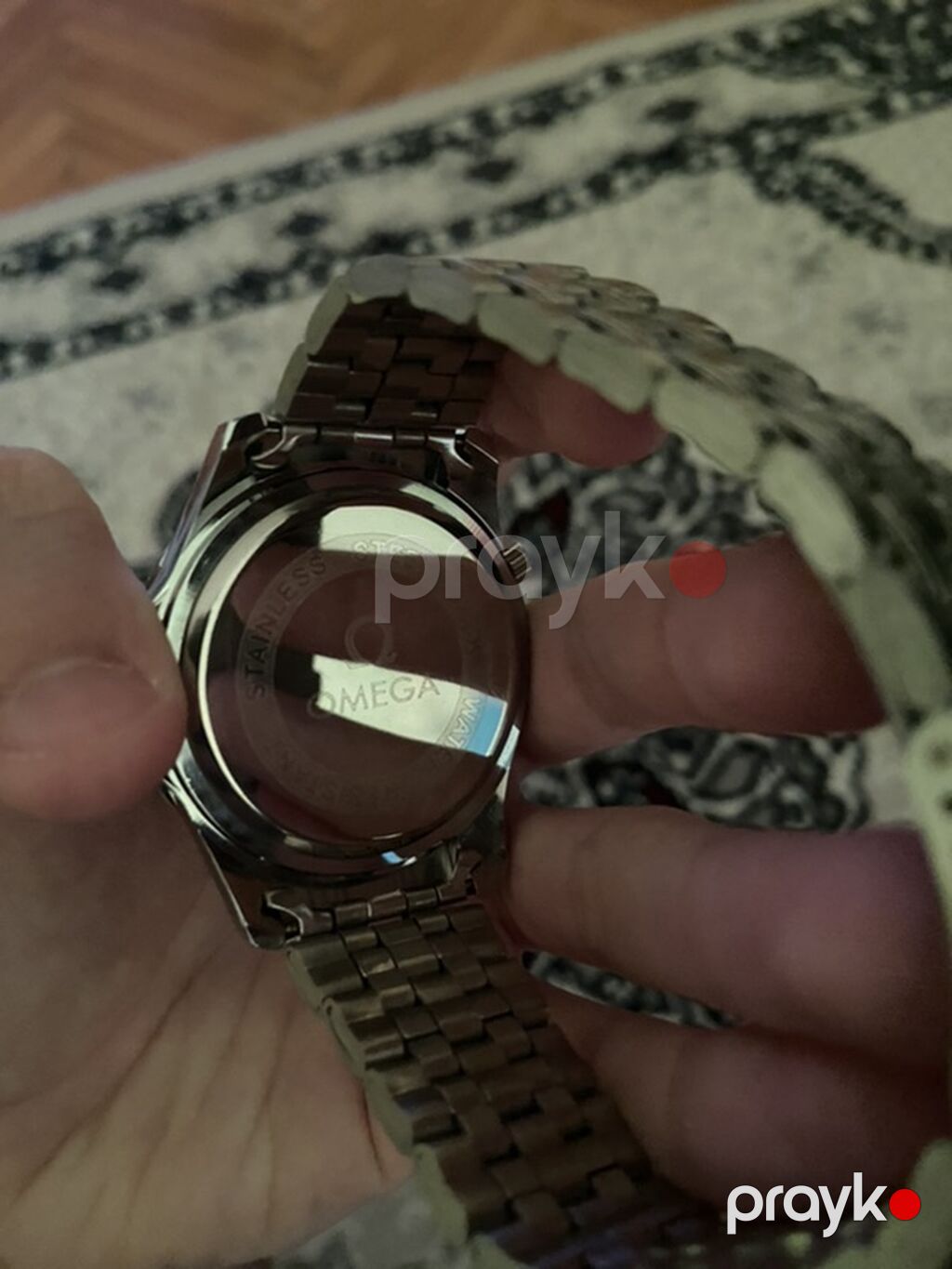 Gözəl Omega saatı demək olar işlədilməyib səliqəli şəkil qutusu ilə — Qol saatları, Bakı (2)