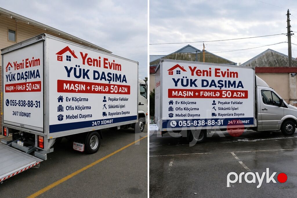 “Yeni Evim” – Yükdaşıma və Köçürmə Xidməti Xidmət sahələri: - Ev — Yük daşıma xidmətləri, Masazır (3)