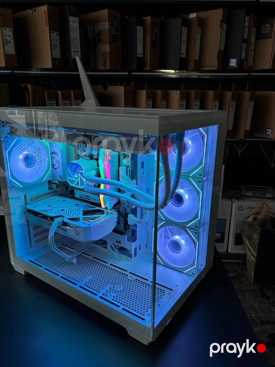 Evo Gaming PC White Dragon RTX 5060 8GB Ryzen 5 9600X 16GB 1TB — Masaüstü kompüterlər, Bakı (3)