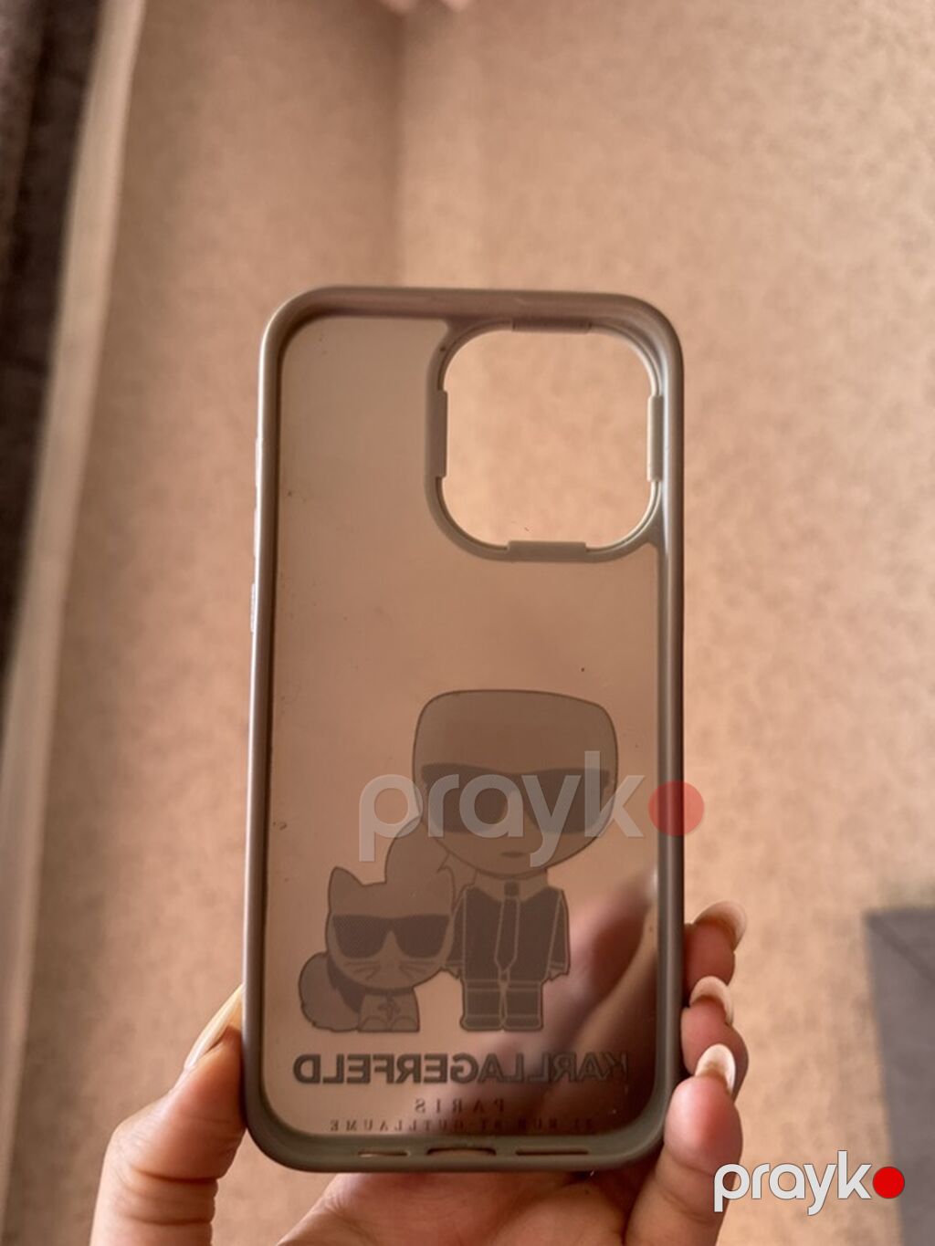 Karl Lagerfeld brendli telefon örtüyü - Model uyğunluğu: iPhone 15 — Çexollər, Digah (3)