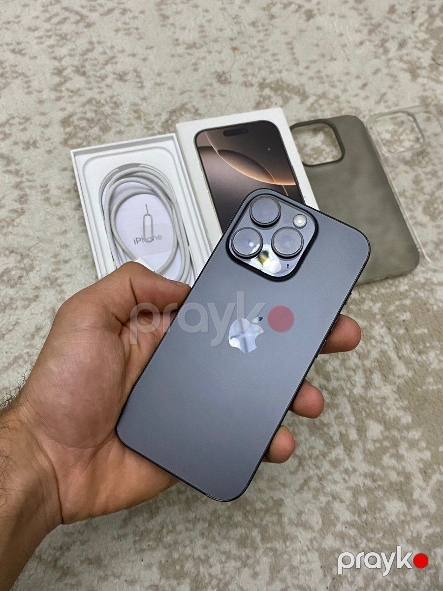 Apple iPhone 16 Pro Black Titanium 256GB/8GB — Smartfonlar, Bakı (2)