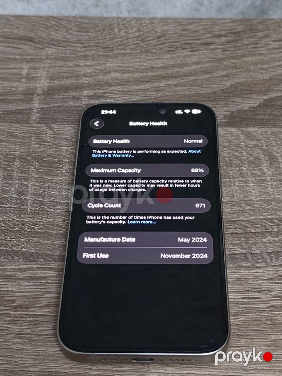 Apple iPhone 15 Pro Natural Titanium 256GB/8GB — Smartfonlar, Bakı (4)
