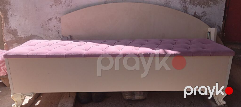 Qapaqlı oturacaqlı sandıq - Material: MDF korpus, üzəri yumşaq — Pul qutusunun və şkatulyalar, Bakı (3)