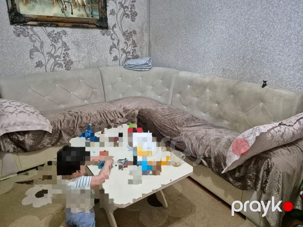 Mebel dəsti – qonaq otağı üçün - Künc divan: açıq bej rəng, yumşaq — Qonaq otağı üçün, Salyan (2)