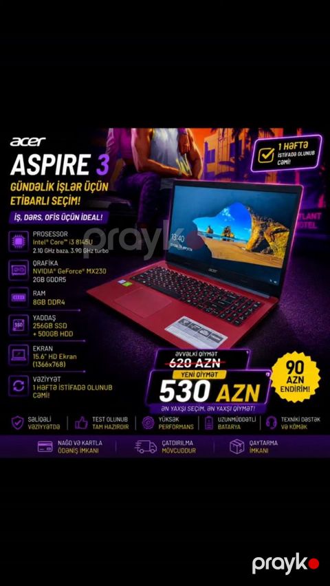 Acer Aspire 3 Red Edition — Bakı