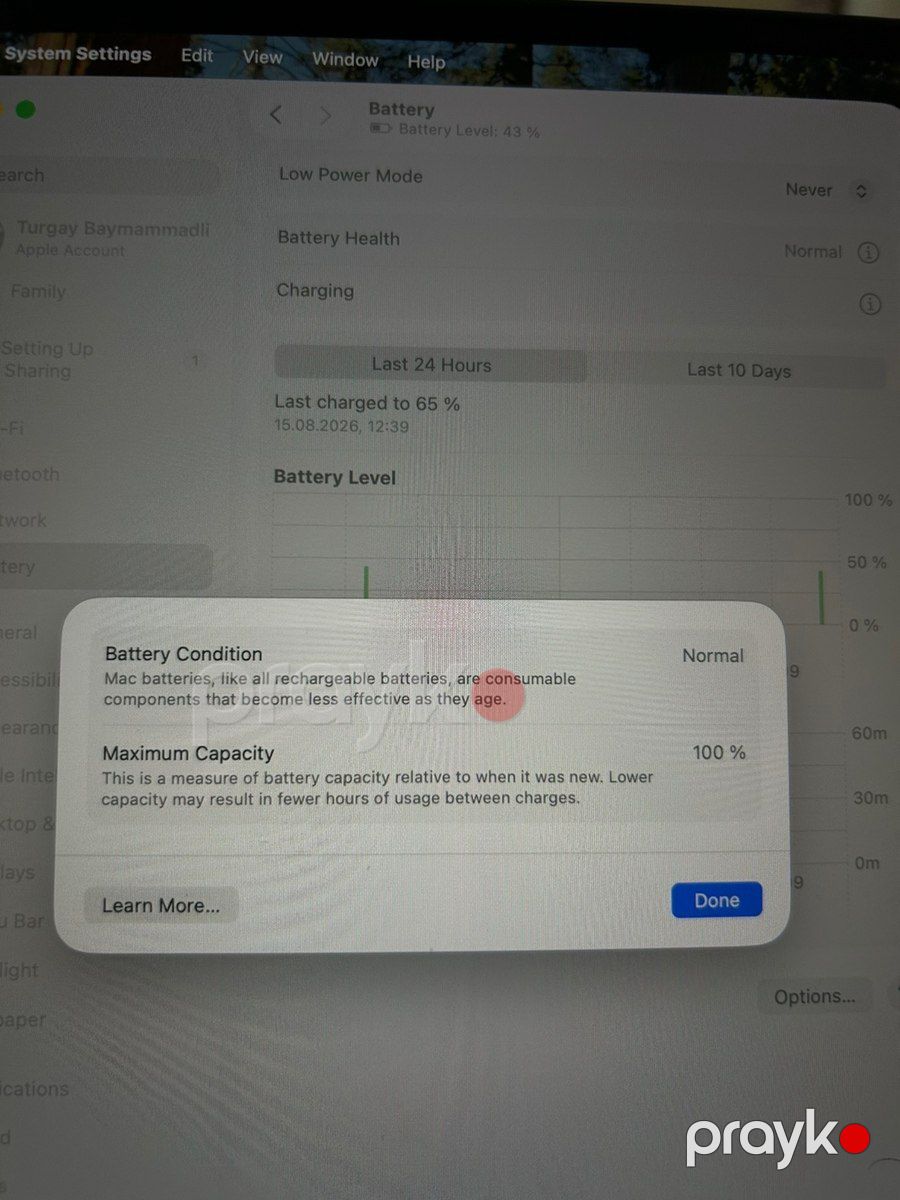 Apple Macbook M4 15.3 16/512GB — Noutbuklar, Bakı (3)