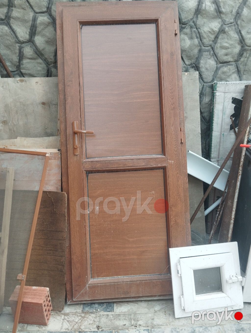 Unvan masazir olcu 179*79 Taxta görünümlü qapı - Material: Taxta — Pəncərələr, qapılar, balkonlar, Bakı