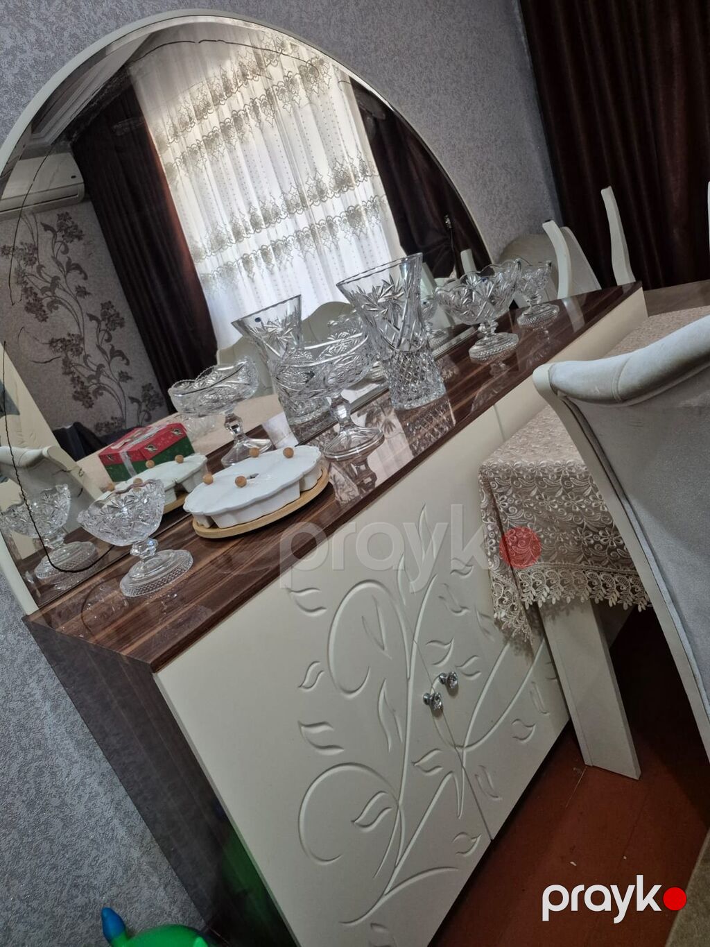 Mebel dəsti – qonaq otağı üçün - Künc divan: açıq bej rəng, yumşaq — Qonaq otağı üçün, Salyan (4)