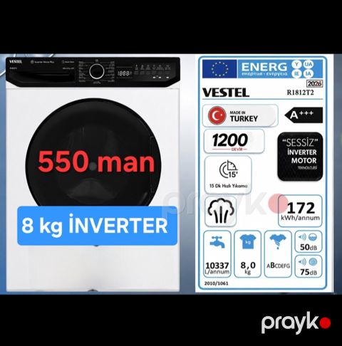 Paltaryuyan Vestel 8KG — Bakı