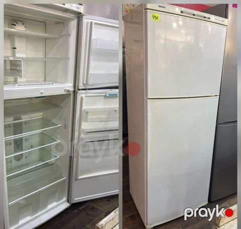 Siemens iki qapılı soyuducu - Üst qapı – dondurucu bölmə: iki rəf və — Digah