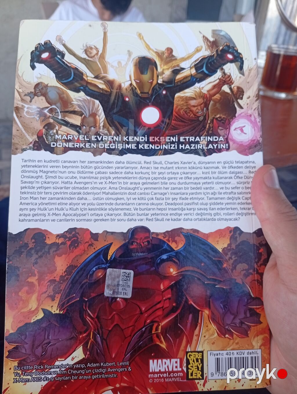Məhsul: Marvel – Avengers & X‑Men: Axıs (Türkcə nəşr, cild) — Kitablar, Digah