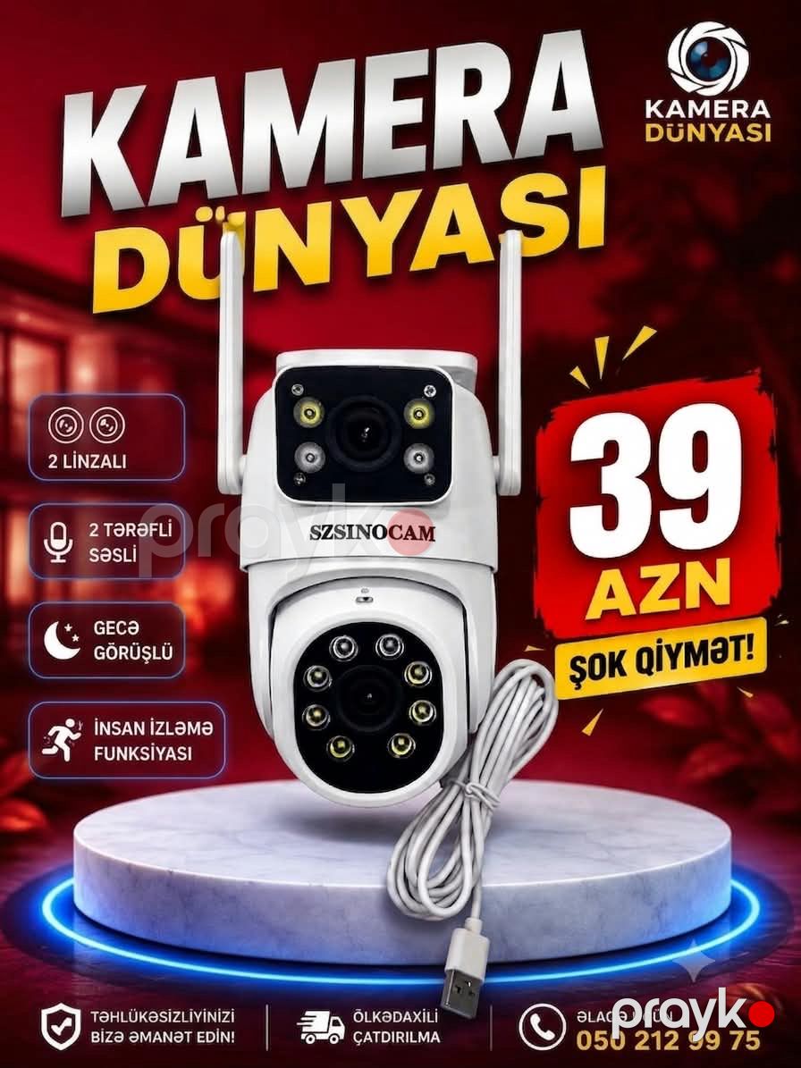 Dual Wi-Fi surveillance kamera sistemi — Ağıllı ev və təhlükəsizlik, Sumqayıt (5)