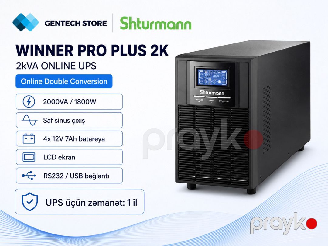 UPS "2KVA Online Shturmann" — Periferik cihazlar, Bakı
