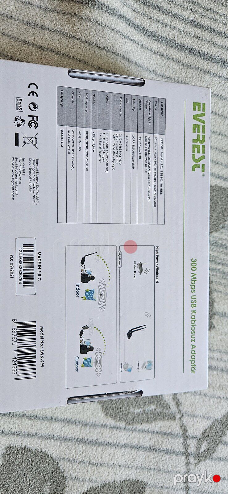 Repeater/ Masaüstü kompüter üçün Wi-Fi anteni (300 Mbps) — Şəbəkə və server avadanlığı, Bakı (2)