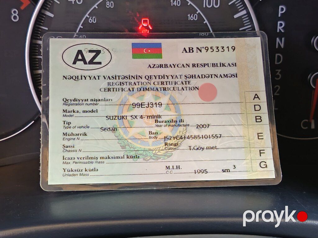 Suzuki SX4, 2.0 L, 2007 il, 192 000 km — Avtomobillər, Sumqayıt (12)