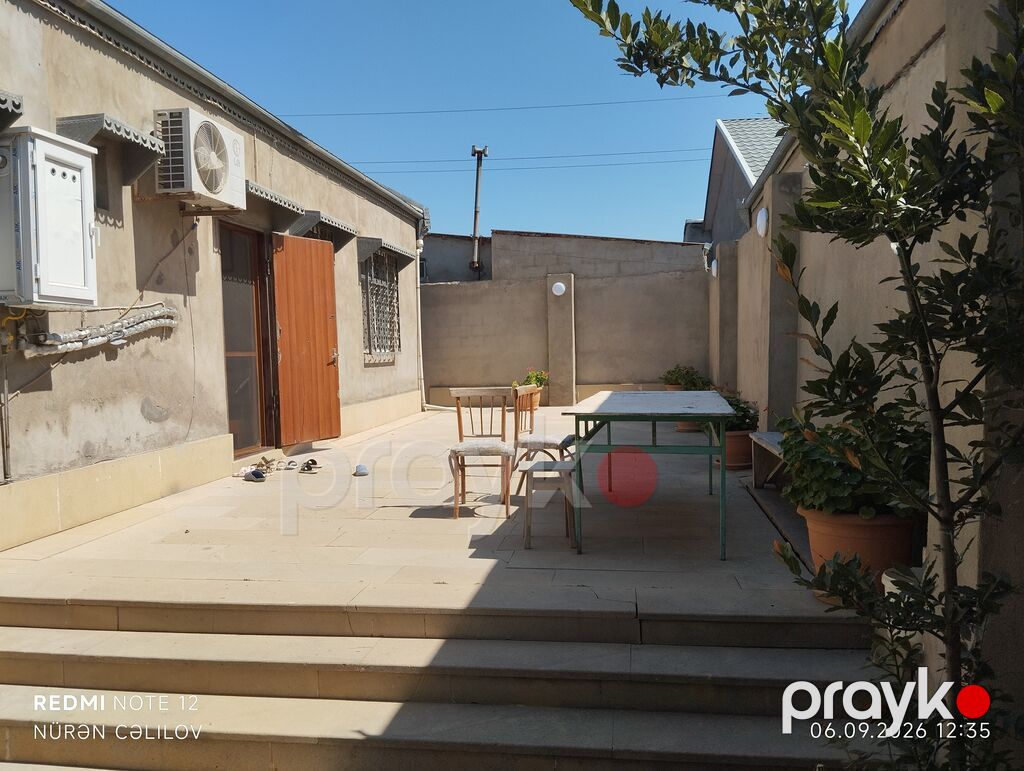 Hovlu həyət evi - Geniş, işıqlı salon: yelçəkən plan, dekorativ — Ev, villa, Digah (2)