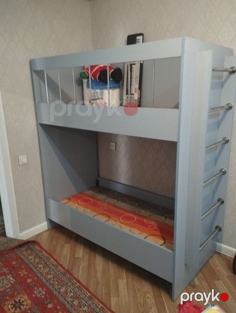 İki mərtəbəli uşaq çarpayısı - Material: MDF/laminat əsaslı — Bakı