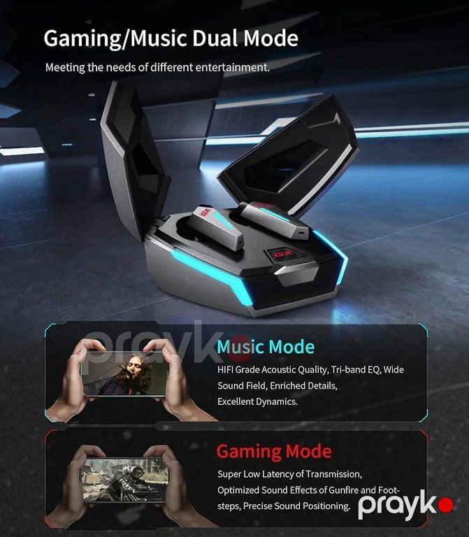 Edifier GX07 True Wireless Gaming Earbuds with ANC — Səs texnikası, Bakı (2)