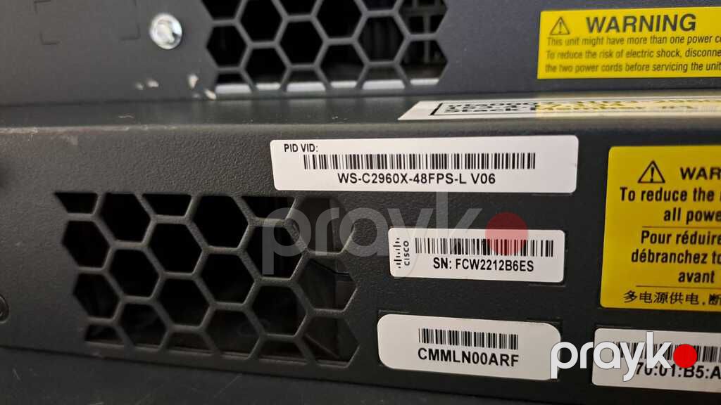 Cisco 2960X-48FPS-L 4X1G SFP Switch — Şəbəkə və server avadanlığı, Bakı (2)