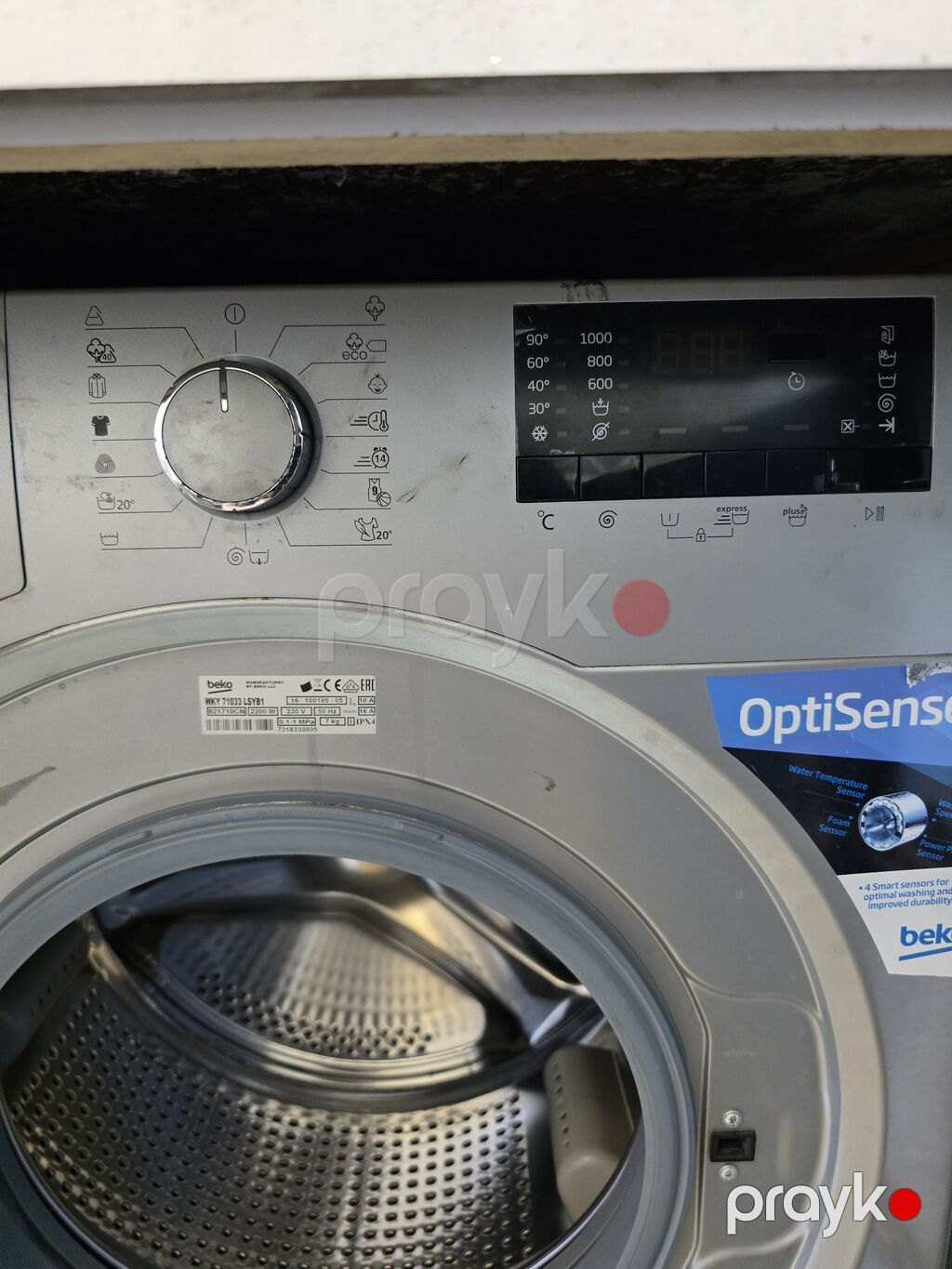 Paltaryuyan maşın Beko, 7 kq, İşlənmiş, Qurutmasız — Çamaşır maşınları, Masazır (5)