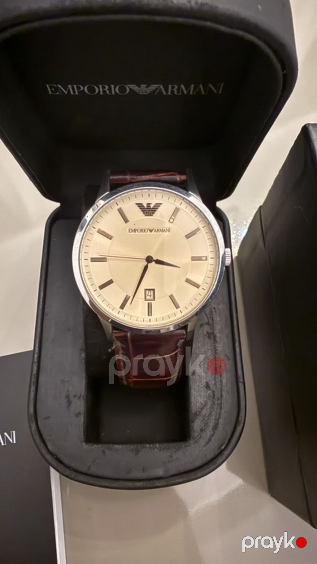 Emporio Armani kişi qol saatı – klassik dizayn, orijinal dəst — Qol saatları, Bakı (2)