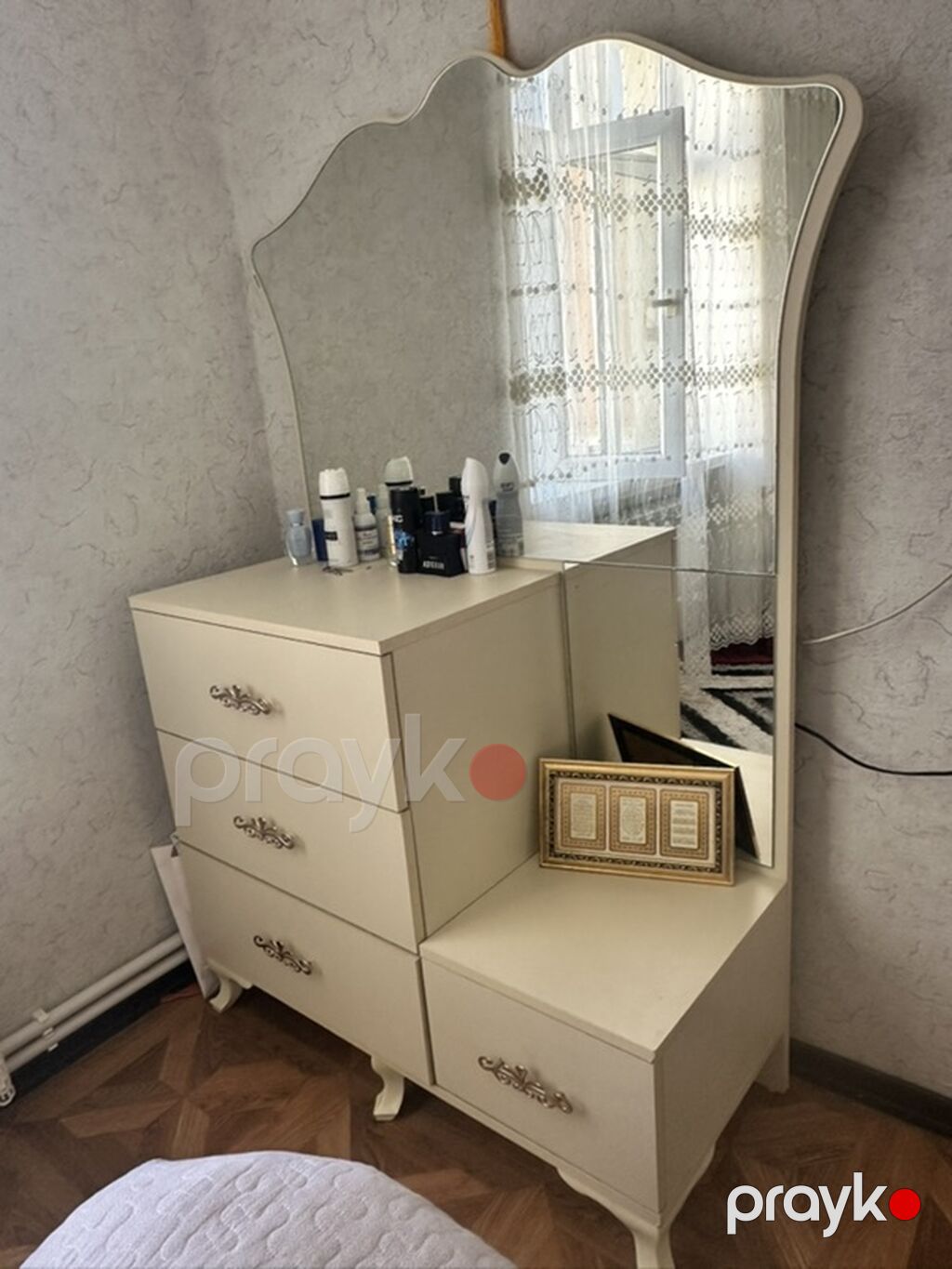 Yataq otağı mebel dəsti - Rəng: krem və bej tonları, zərif qızılı — Yataq otağı mobilya dəstləri, Bakı (6)