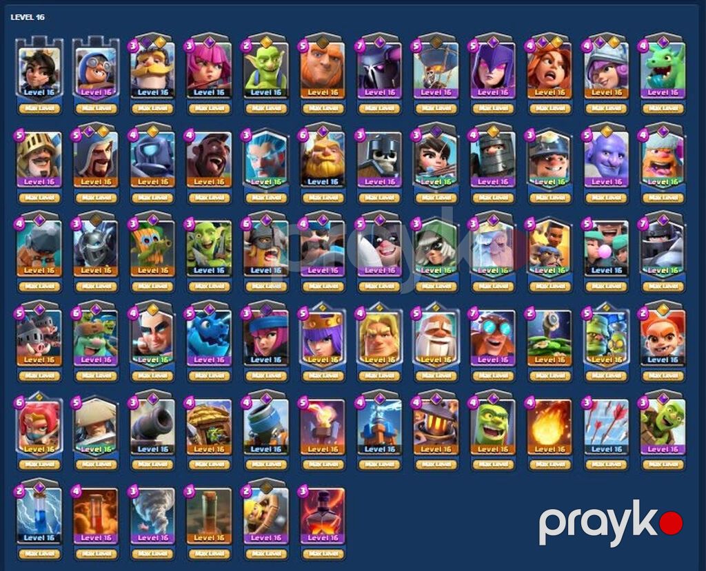 Clash Royale hesab. Hesabda 65+ max kart. 31 evo, 12 hero. 7800+ gem — Digər, Bakı (5)