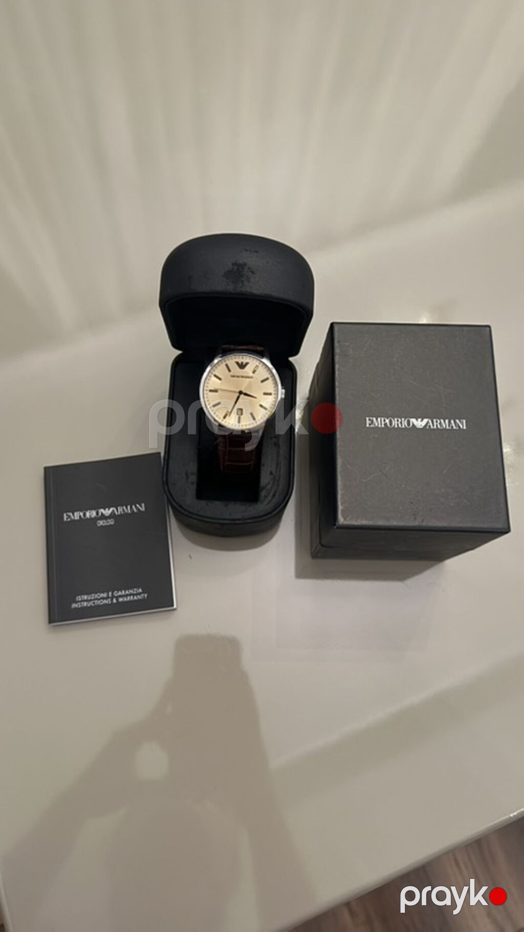 Emporio Armani kişi qol saatı – klassik dizayn, orijinal dəst — Qol saatları, Bakı
