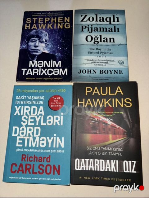 Satılır: Azərbaycan dilinə tərcümə olunmuş 4 kitabdan ibarət dəst — Bakı