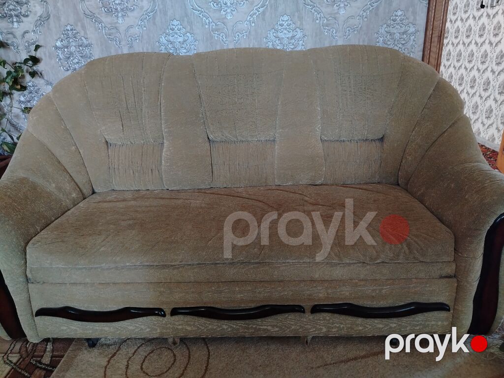 Klassik üslubda yumşaq mebel dəsti - Tərkib: 1 böyük divan + 2 ədəd — Yumşaq mobilya dəstləri, Bakı (3)