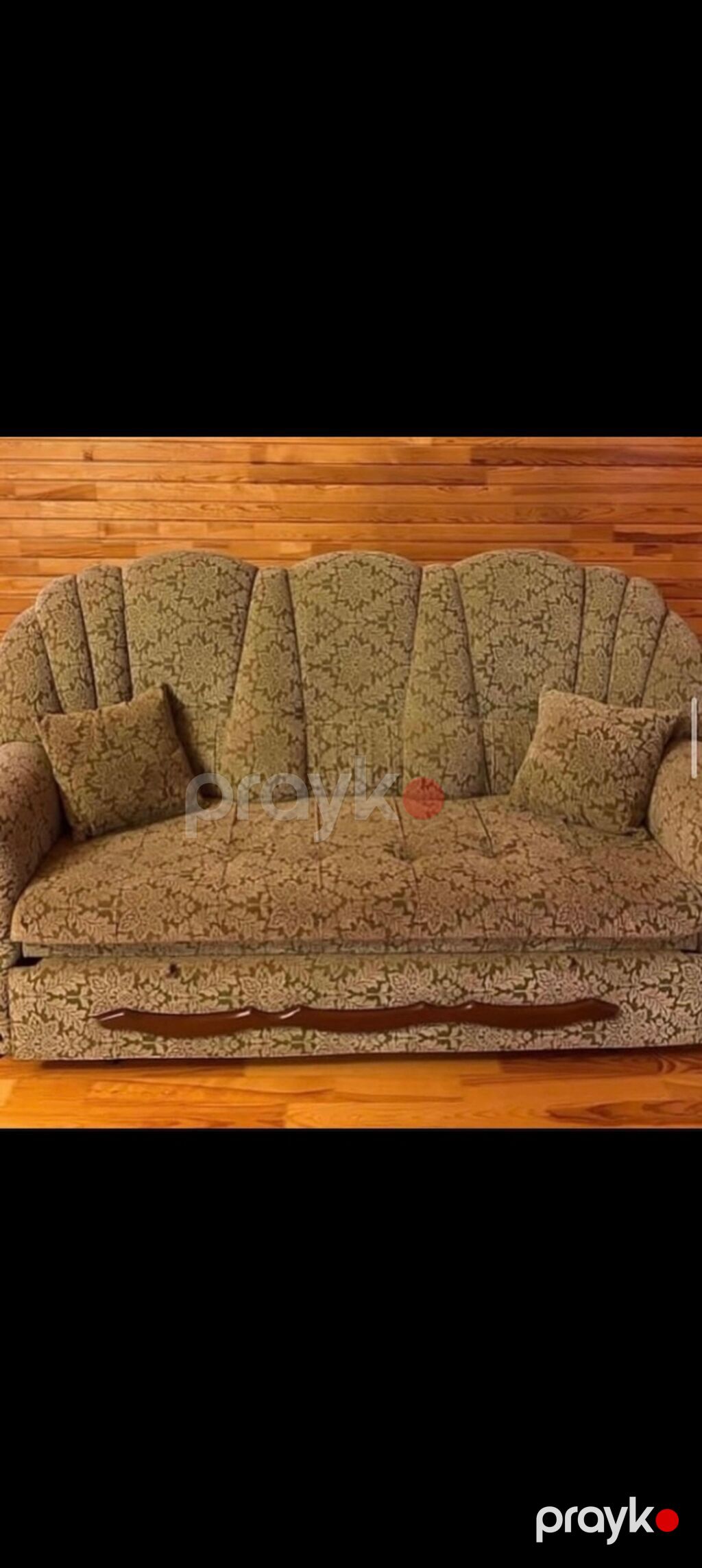 Klassik üslublu yumşaq mebel dəsti - Tərkibi: 3 yerlik divan + 2 ədəd — Yumşaq mobilya dəstləri, Bakı (2)