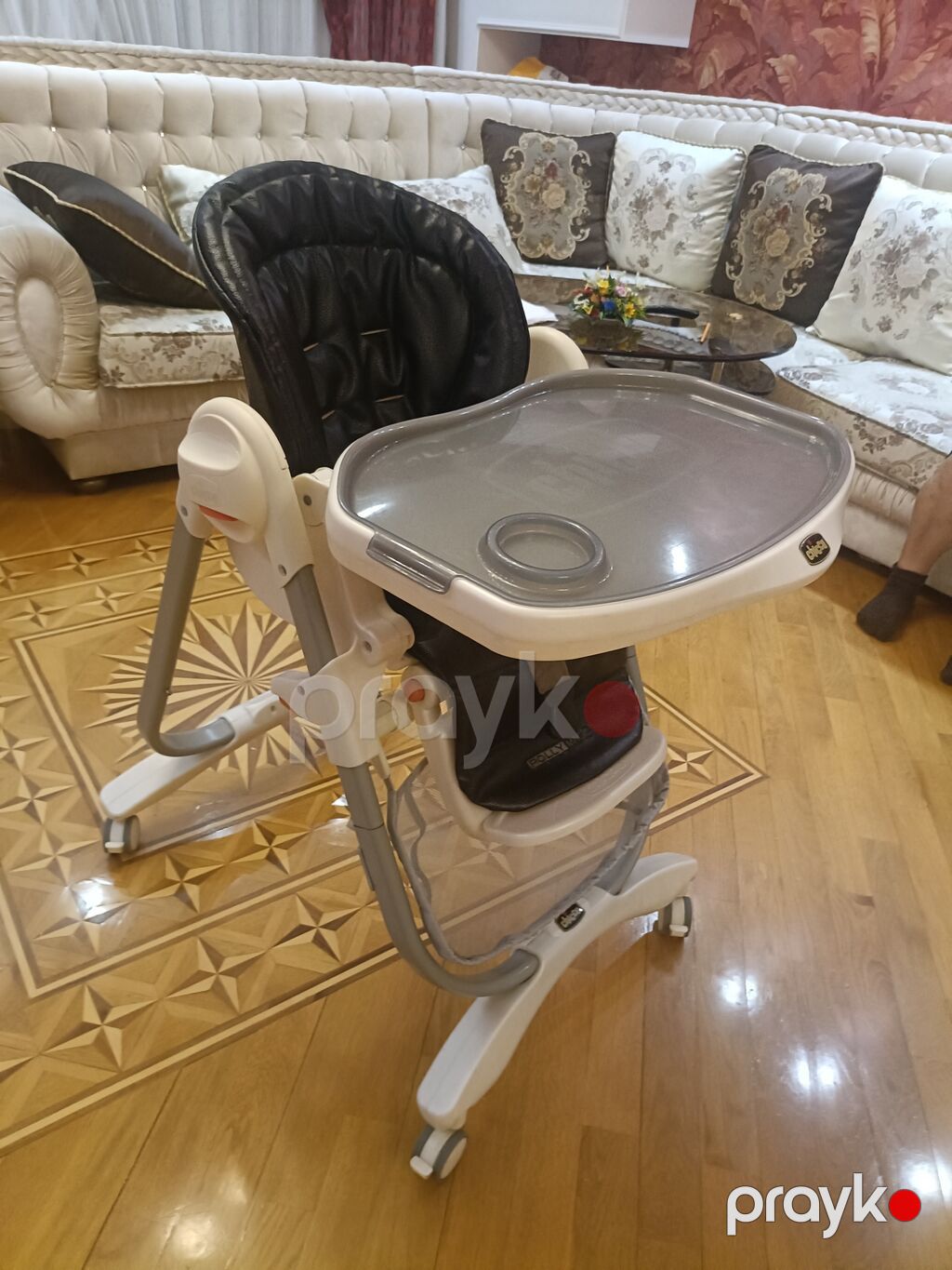 Chicco yemək üçün uşaq stulu - Brend/model: Chicco (loqo üzərində) — Qidalandırma stulları, Bakı (2)