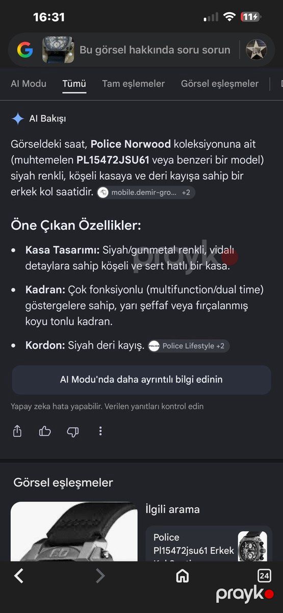 Police qol saatı — Şəxsi əşyalar, Bakı (3)
