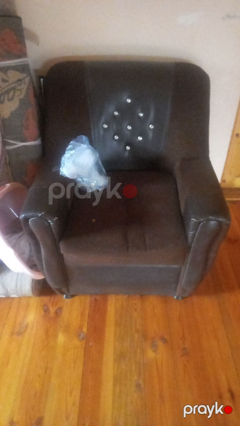 Tək cut nəfərlik rahat kreslo - Rəng: tünd qəhvəyi - Material: yumşaq — Bakı
