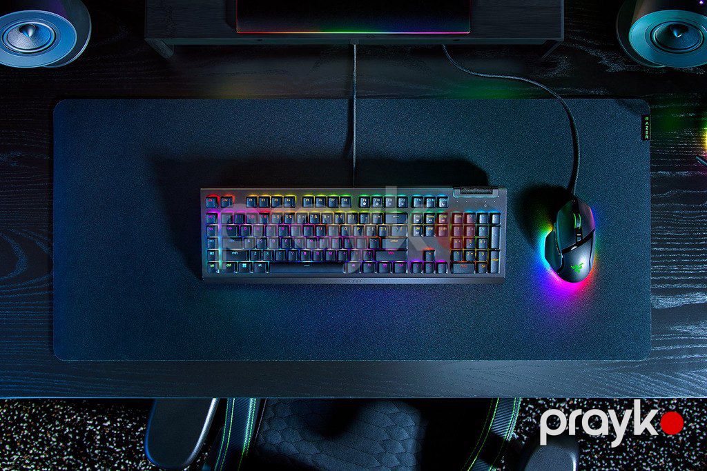 Oyun klaviaturası "Razer BlackWidow V4 X Yellow Switch" — Periferik cihazlar, Bakı (6)