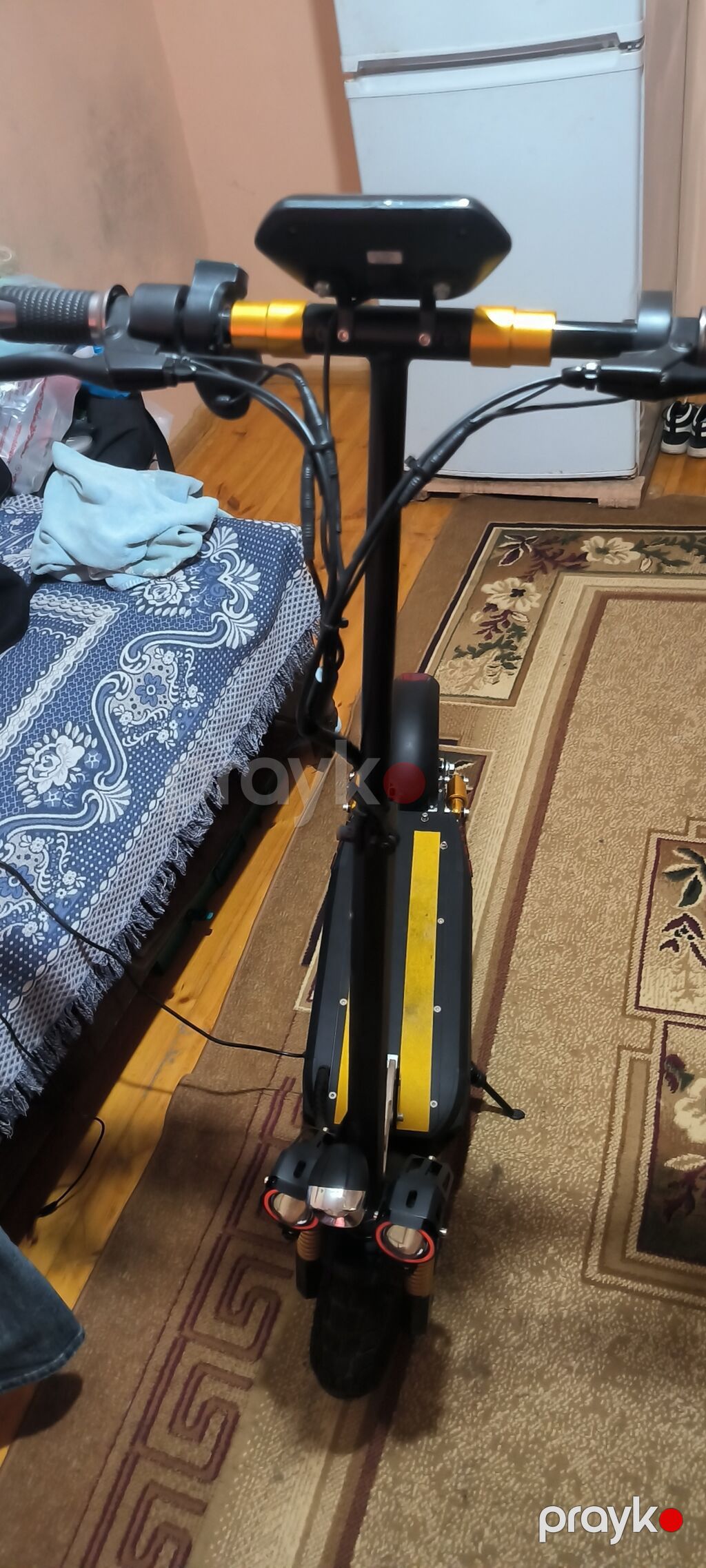 Elektrik samokat M6905 – qara sari, 30–40 km yürüş. Xüsusiyyətlər — Skuterlər, Bakı (4)