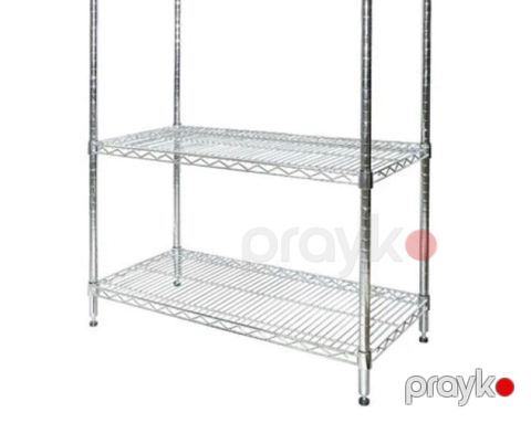 Metal tel rəf sistemi - Material: xrom örtüklü polad (pas və — Bakı