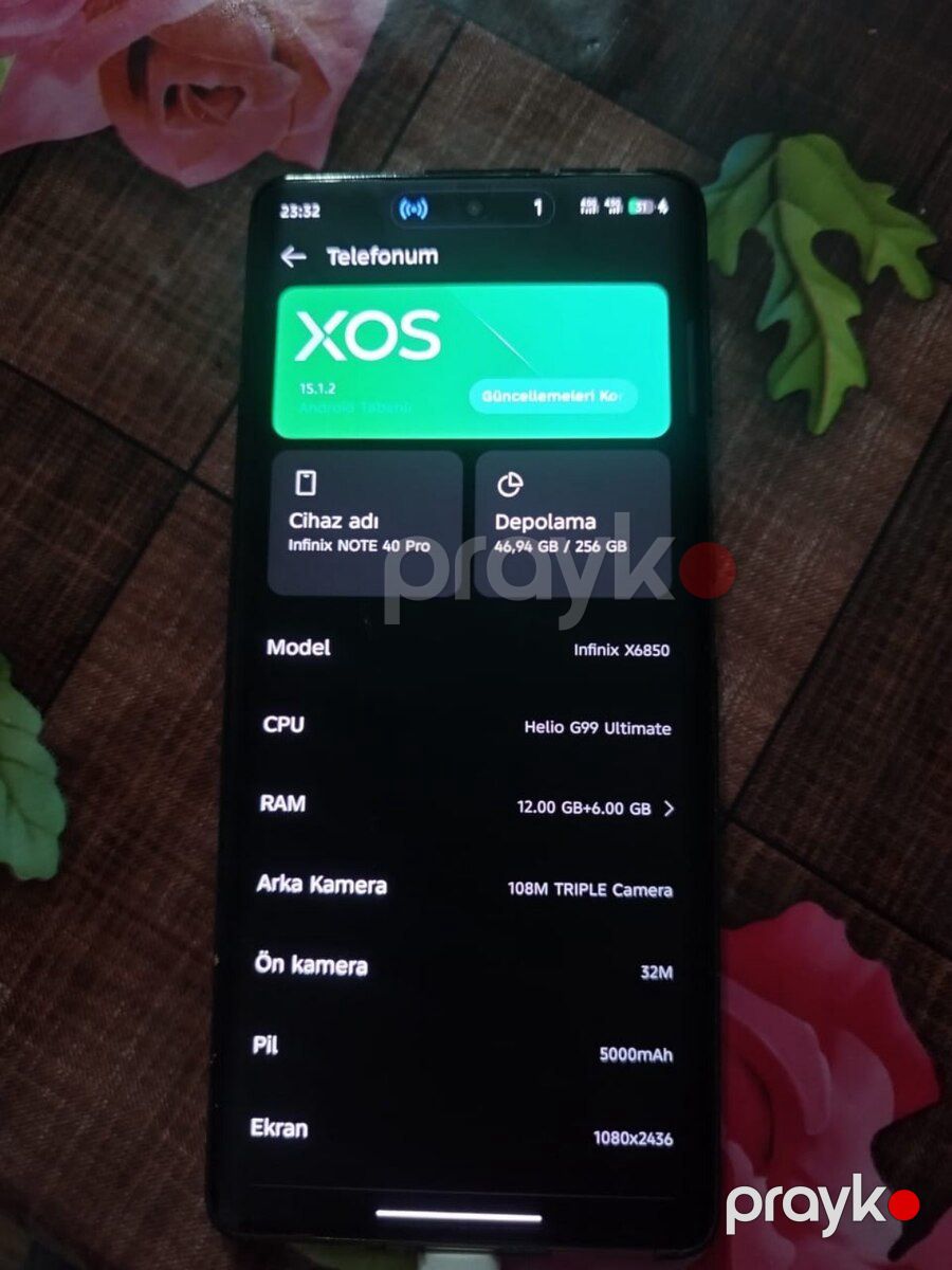Infinix Note 40 Pro Titan Gold 256GB/12GB — Smartfonlar, Bakı (3)