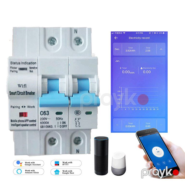 Wi-Fi avtomat Tuya smart home — Ağıllı ev və təhlükəsizlik, Bakı (5)
