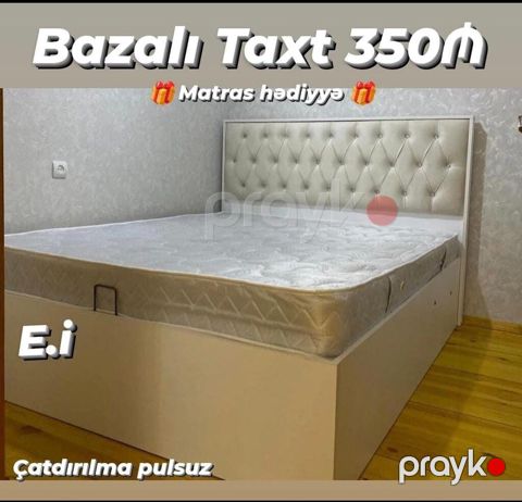 Bazalı taxt – 350₼ Hədiyyə: matras daxildir Pulsuz çatdırılma — Mehdiabad
