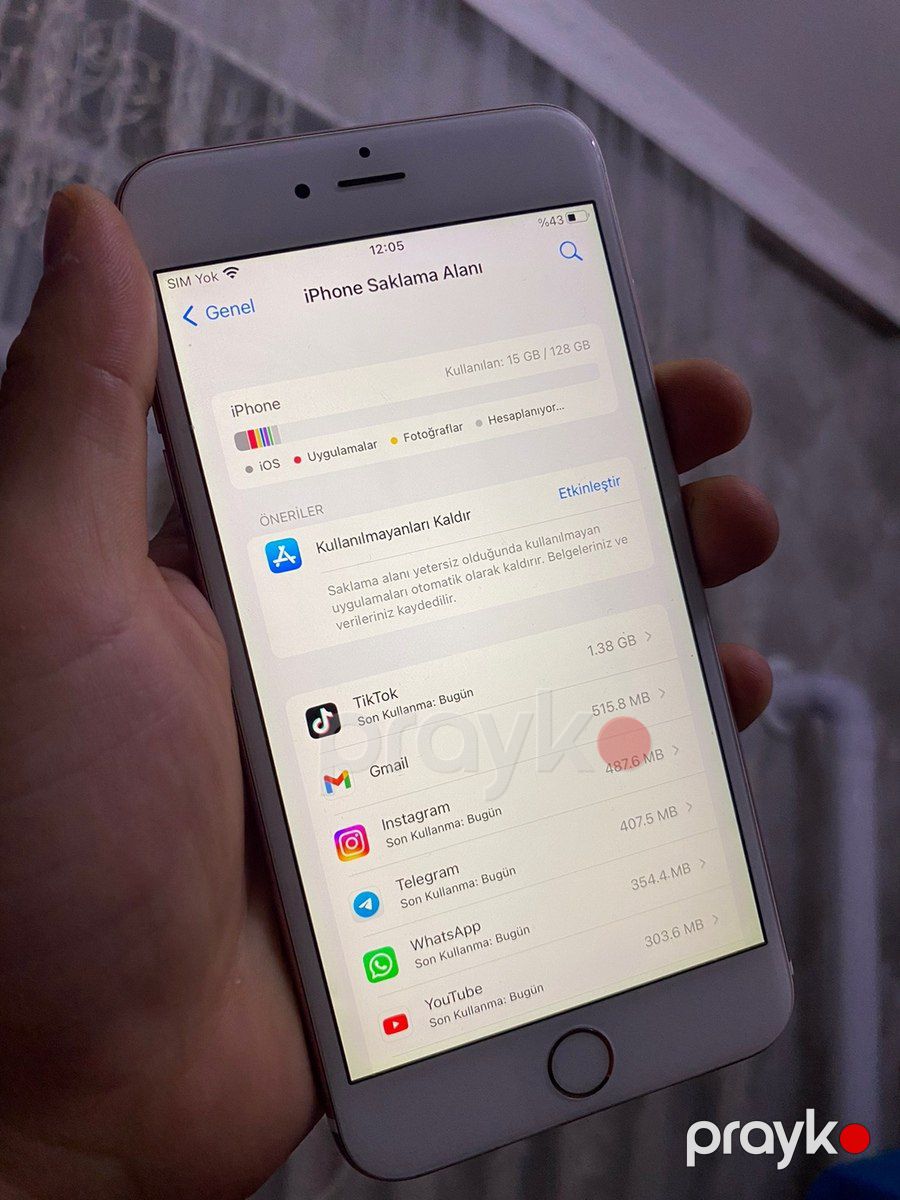 Apple iPhone 6S Plus Rose Gold 128GB — Smartfonlar, Göyçay (2)