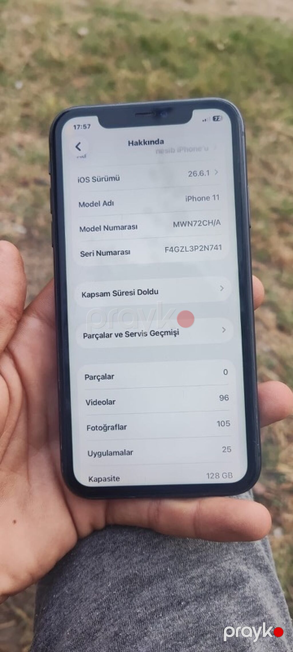 IPhone 11, 128 GB, Qara, Qırıq — Apple iPhone, Xaçmaz (3)