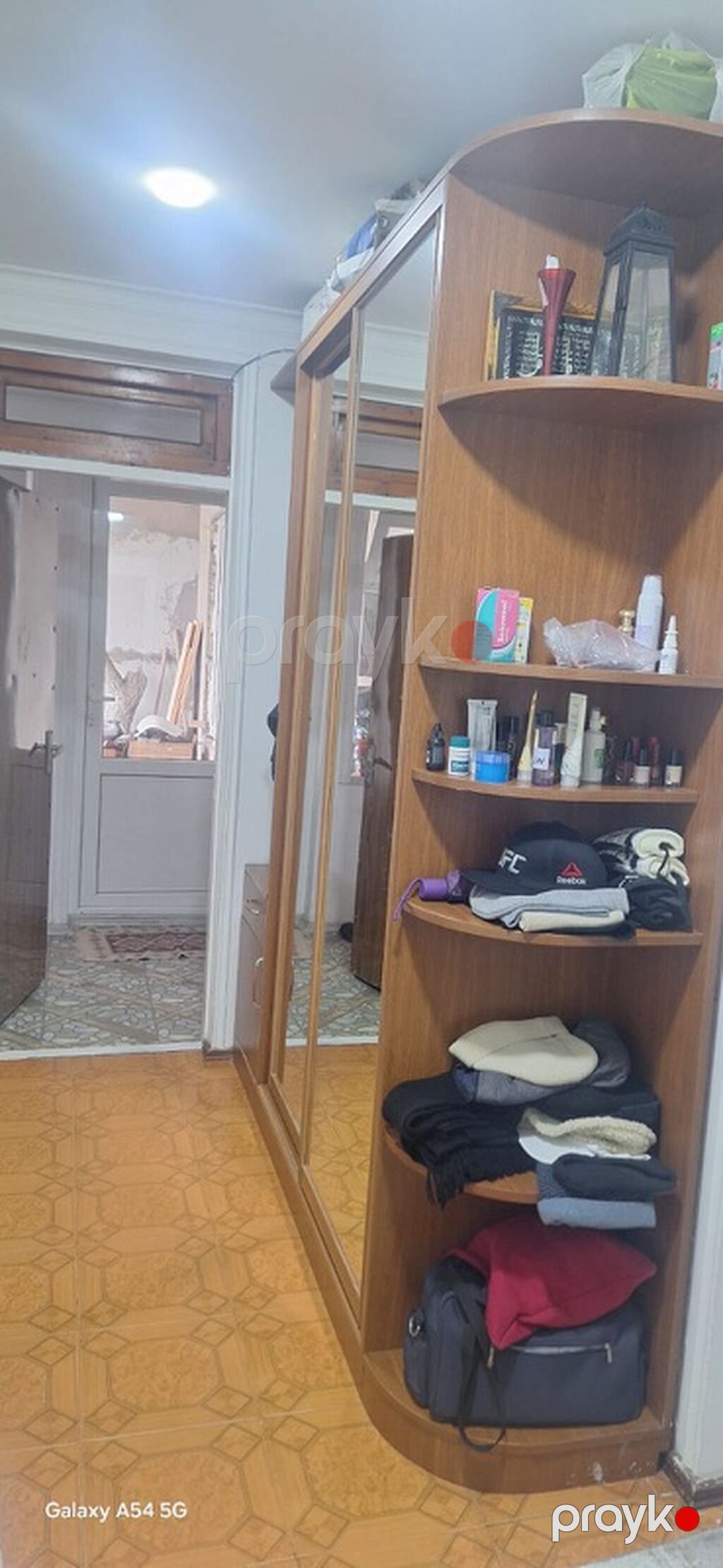 İşlənmiş, 3 qapılı, Güzgülü, Qəhvəyi, Taxta, Kupe, Düz dolab — Şkaflar, Bakı (2)