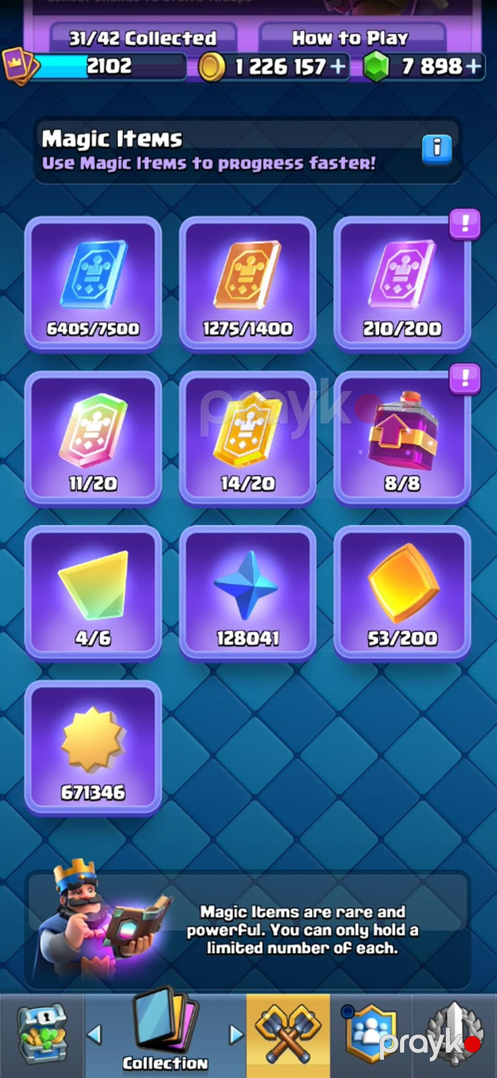 Clash Royale hesab. Hesabda 65+ max kart. 31 evo, 12 hero. 7800+ gem — Digər, Bakı (2)
