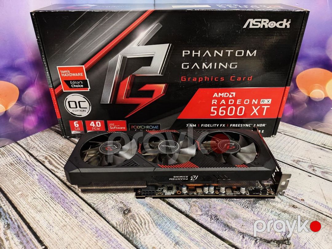 Video kart ASRock RX 5600XT Phantom Gaming 6GB — Kompüterlər və noutbuklar, Bakı (3)